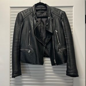 Zara Basic Leather Jacket